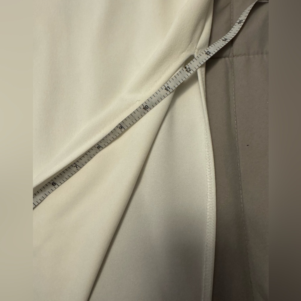 Windsor sleeveless white dress with side split and Cris’s Cris’s in the back. - Picture 3 of 9